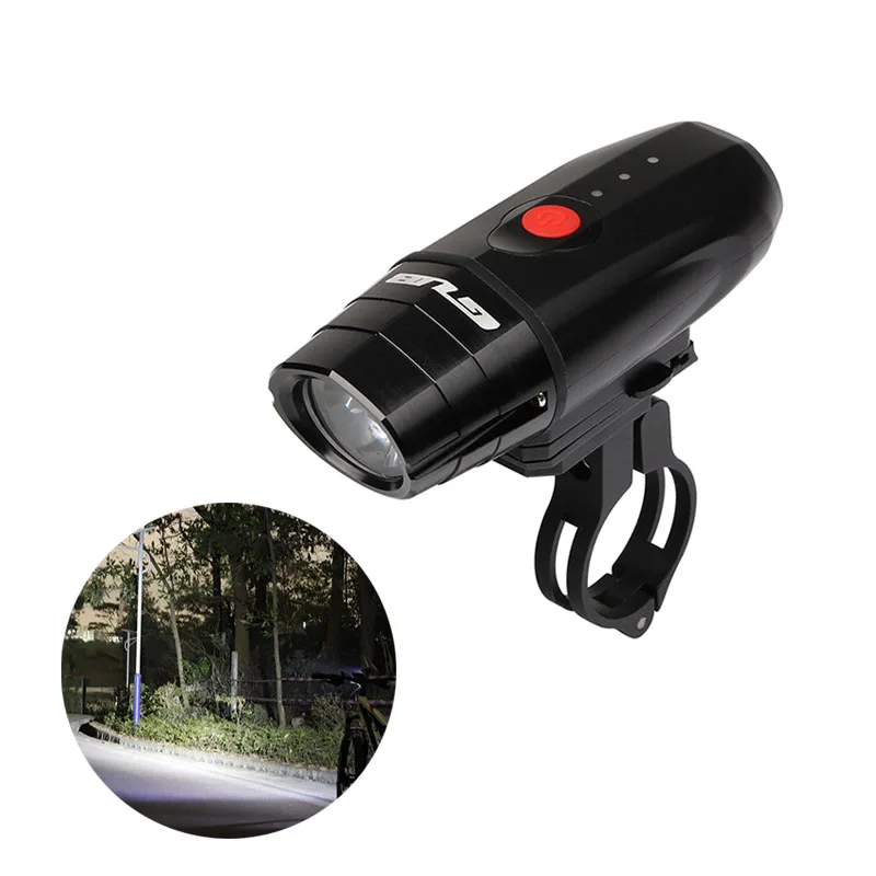 

GUB 500 lumens Waterproof Road MTB Bike LED Headlights USB Charging Lamp Bead Cycling Night Sports Bicycle Auxiliary Lighting