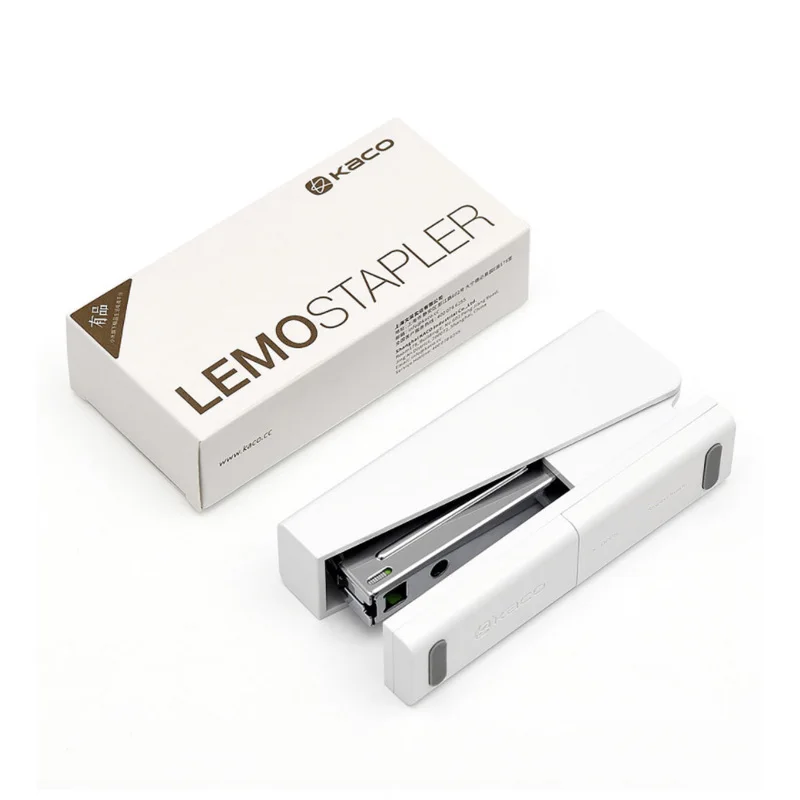 Экологический степлер марки Xiaomi Kaco LEMO 24/6 26/6 с 100 шт. скобы для бумажной офисной