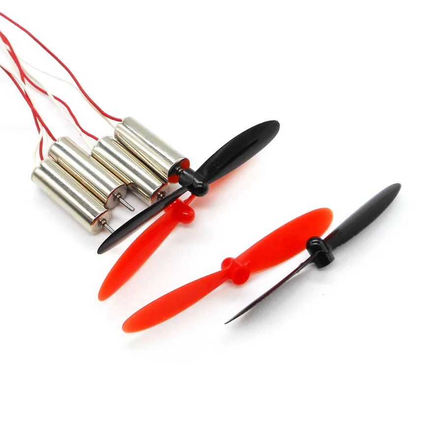 

4PCS Toy Rc Helicopter 720 Motor + 4PCS Propeller Model Aircraft Ultra-high-speed Strong Magnetic Large Torque Coreless Motors