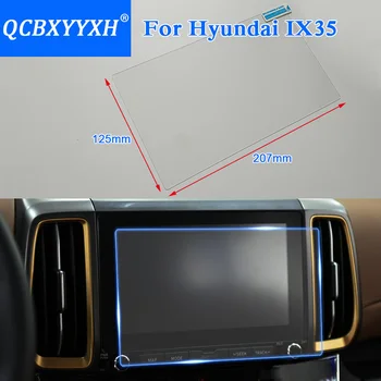 

QCBXYYXH Car Styling GPS Navigation Screen Steel Glass Protective Film For Hyundai IX35 Control of LCD Screen Car Sticker