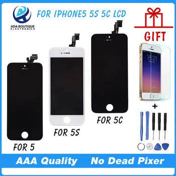 Best Quality Test AAA  No Dead Pixel For iPhone 5 LCD Screen With Touch Screen 5S Display Digitizer Replacement Parts Assembly