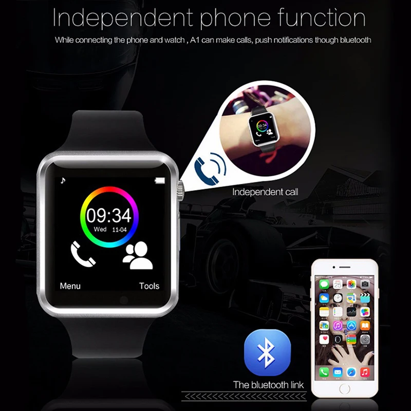 2018 New Smart Watch LED Pedometer Heart Rate Smart Watch Men Woman Waterproof Watch Suitable for Android IOS