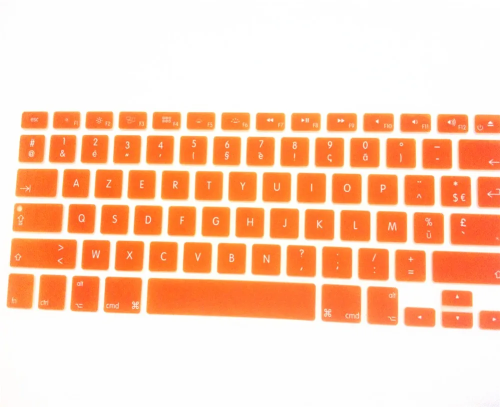 Для Mac Book Macbook Air 13,3 Pro 1" 15" 1" Франция французский нам макет Силиконовые Мягкие цвет клавиатура azerty кожного покрова