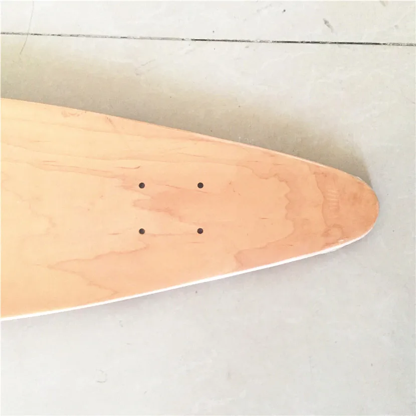 Оптовая продажа 42,875 "OEM пустые 7 слоев скейтборд клен Longboard плоская тарелка Deck DIY узоры