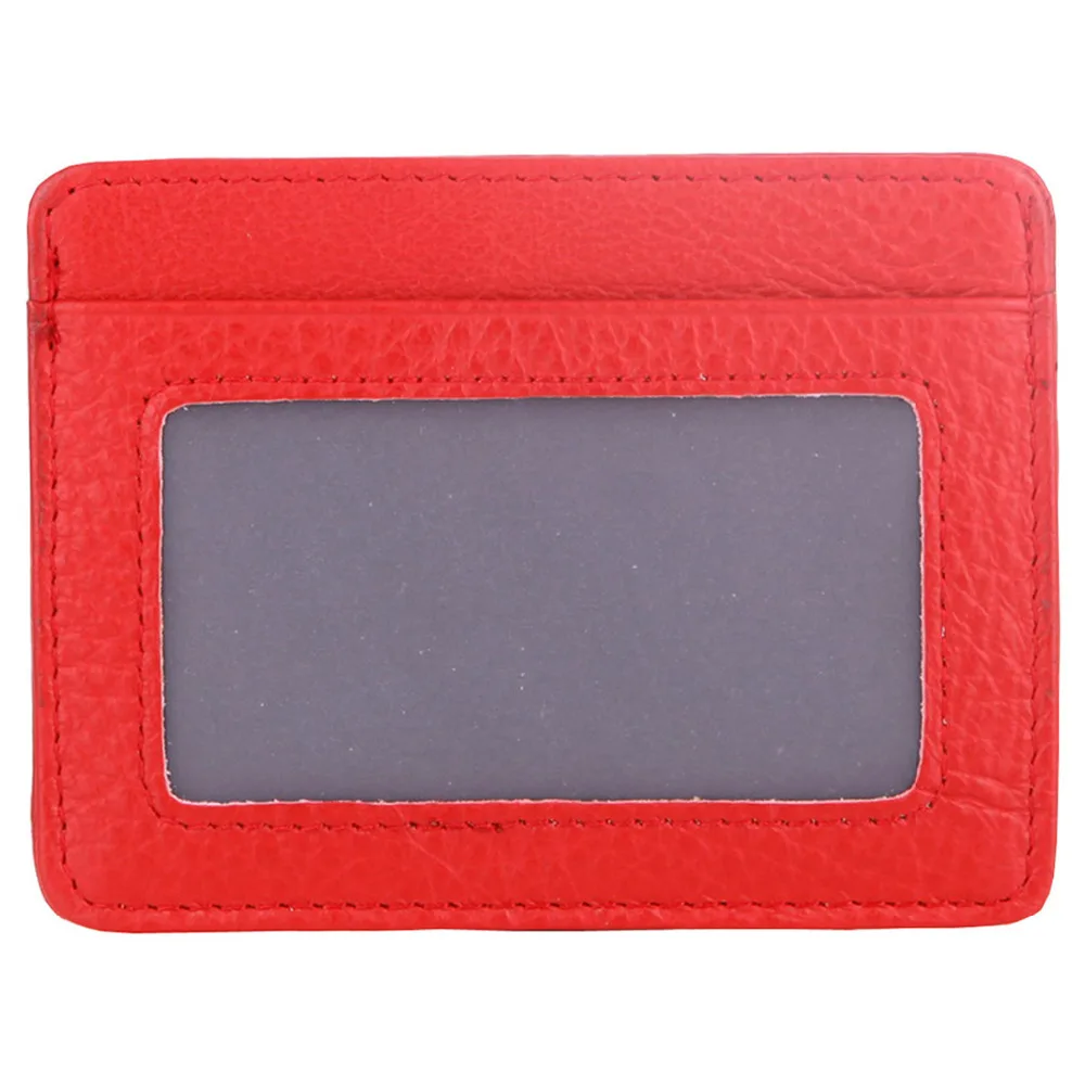 Kinzd Super Slim Leather Front Pocket Wallet with ID Window Thin Credit Card Holder Case