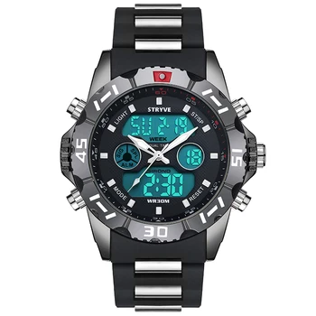 

STRYVE Brand ALIKE Casual Watch Men G Style Waterproof Sports Military Watches Shock Men's Luxury Analog Digital Quartz Watch