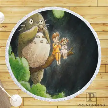 

Custom DIY Customized Microfiber Fabric my_neighbor_totoro (1)@ Round Beach Blanket Towel Printed on Demand 150cm #19-01-28-3-4