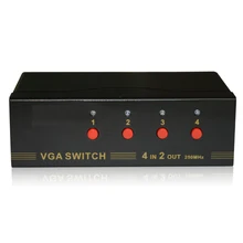 HighTek HK-V4T2 250MHZ VGA switcher box 4 port for VGA signal input, 2 ports VGA signal output