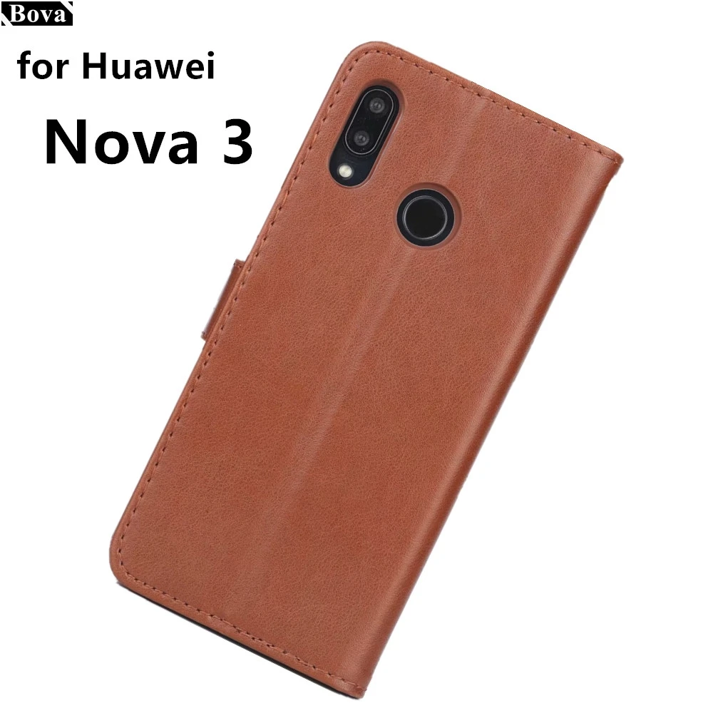 

AZNS pu leather phone case for Huawei Nova 3 card holder protective shell wallet case for Huawei Nova 3 Nova3