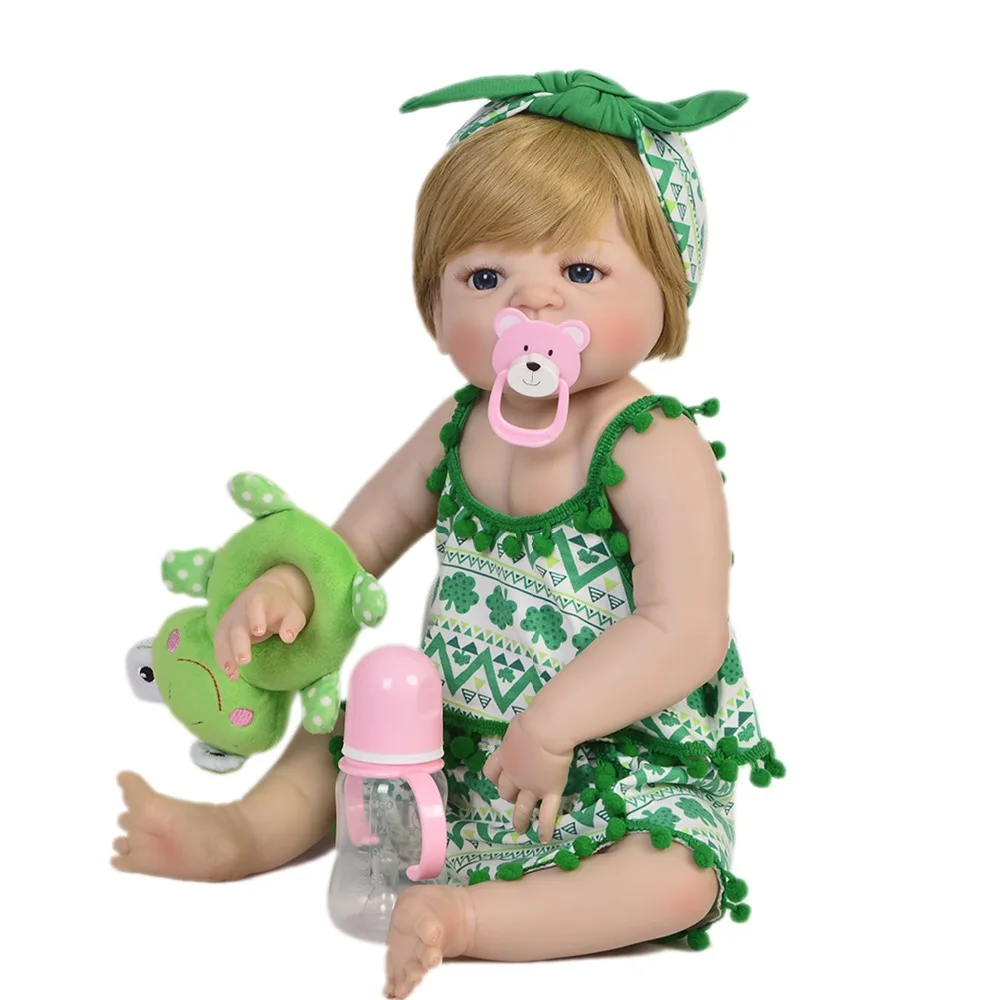 Кукла Bebe Reborn 55 см полностью силиконовая кукла детские виниловые игрушки большие
