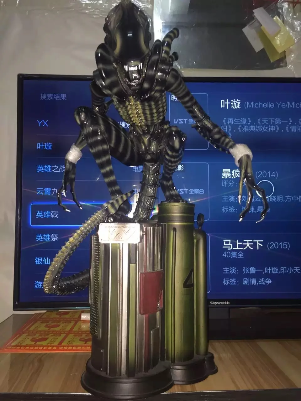 Горячая Распродажа 1:4 масштаб Alien vs Predator 60 см Войлок приседает как AVP инопланетный воин ручной модели предметы мебели