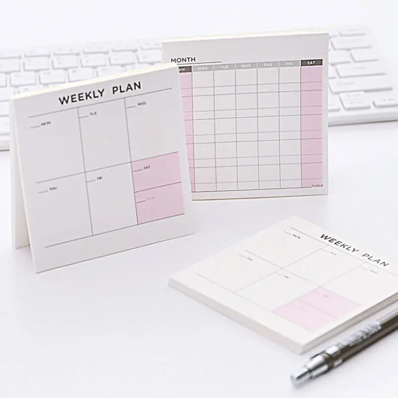 

New Cute Kawaii Weekly Monthly Work Planner Book Diary Agenda Dokibook For School Office Notebook Supplies Stationery