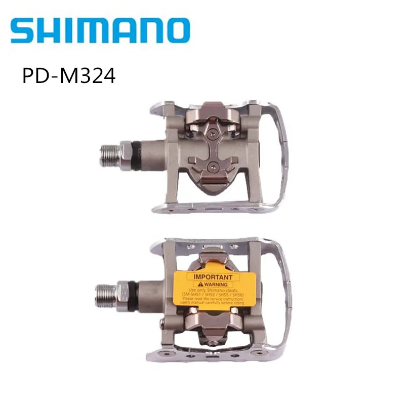 Shimano PD-M324 многоцелевой SPD педали MTB Clipless клип туристический горный PD-M324