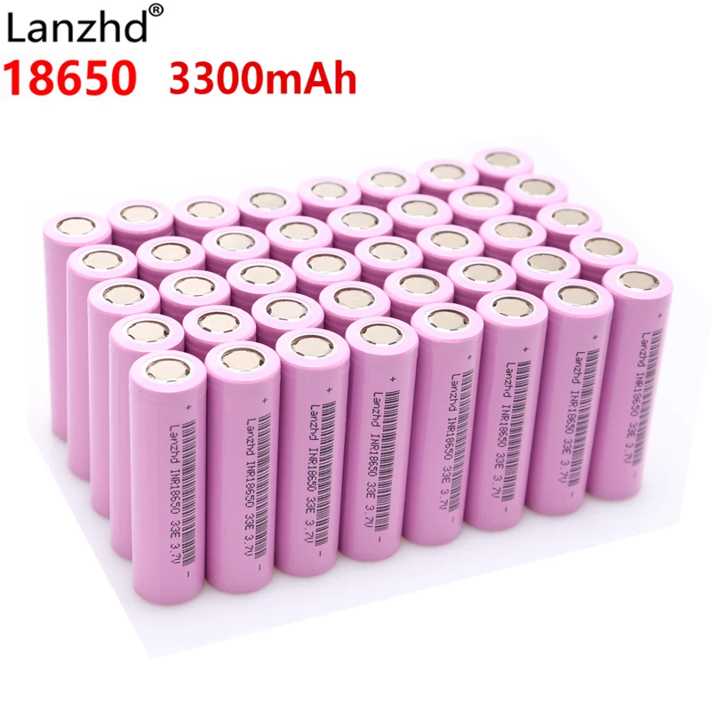 18650 40 шт литий-ионная литиевая батарея 30a 3300mAh батареи Li ion 3,7 v литиевая батарея 18650VTC7 батареи оптом