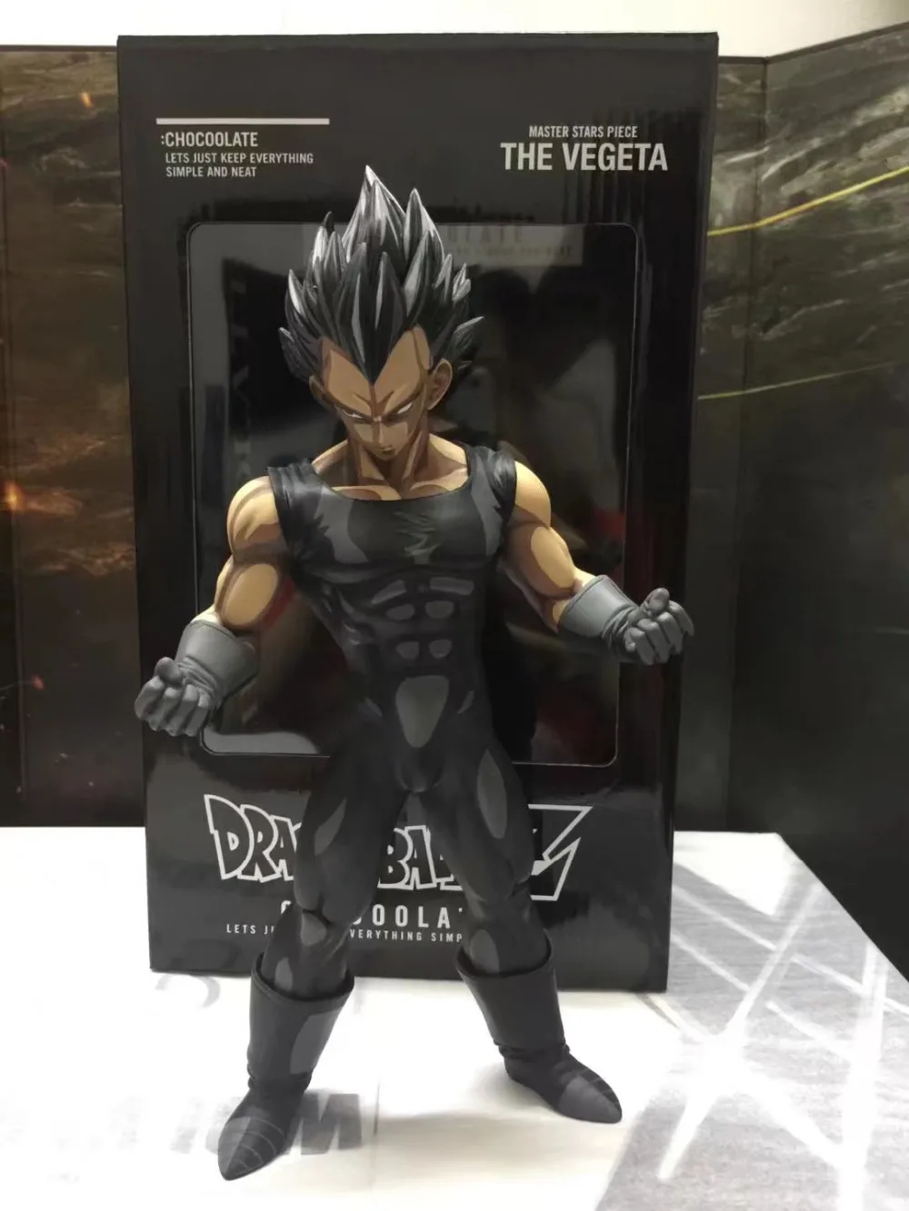 

Huong Anime 28CM Dragon Ball Z Super SaiYan The Vegeta Manga Dimensions Chocoolate PVC Action Figure Collectible Model Toys