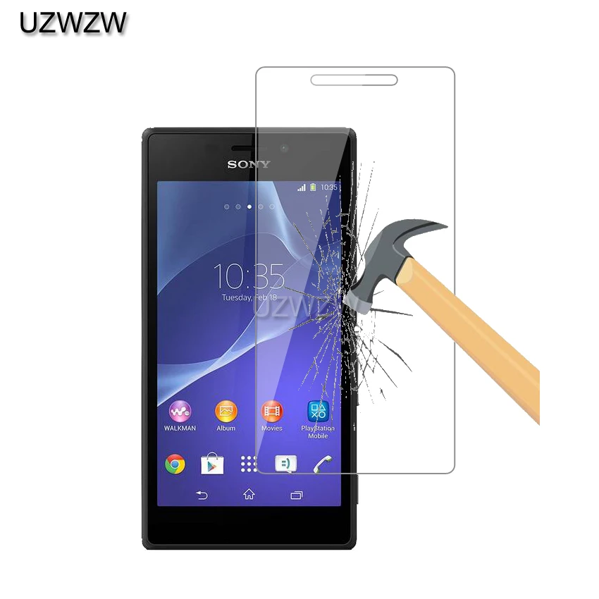 

2pcs Tempered Glass For Sony Xperia M2 D2303 D2305 D2306 Screen Protector Film Glass For Sony Xperia M2 Dual S50h D2302 Glass