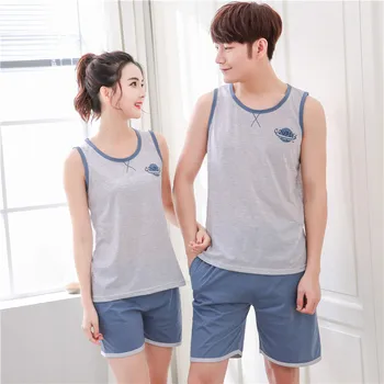 

2019 Couple's Comfortable High Quality Stylish Cartoon Earth Pattern Pajama Set 1167