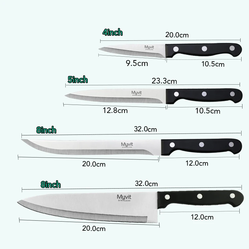 Кухонные ножи из нержавеющей стали 3,5 '5'8' 3CR13, многофункциональный нож в японском стиле для очистки овощей и фруктов, нож для мяса, кухонный инструмент