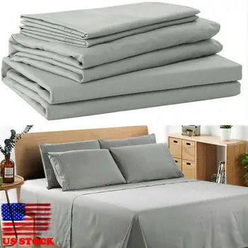 

Egyptian Comfort 1800 Count Color Sheets Deep Pocket 4 Piece Bed Sheet Set US