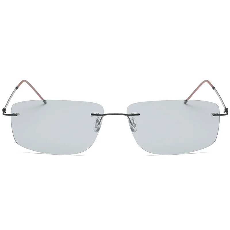 Ультралегкие титановые фотохромные солнцезащитные очки, поляризационные мужские солнцезащитные очки, весенний ножной браслет, брендовые антибликовые очки с коробкой NX
