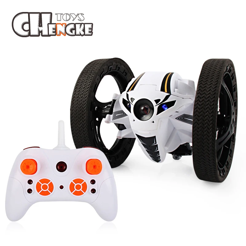 

2018 Hot Mini Bounce RC Cars 2.4GHz Strong Jumping RC Car With Flexible Wheels Remote Control Car For Kids Gifts Robot Toys