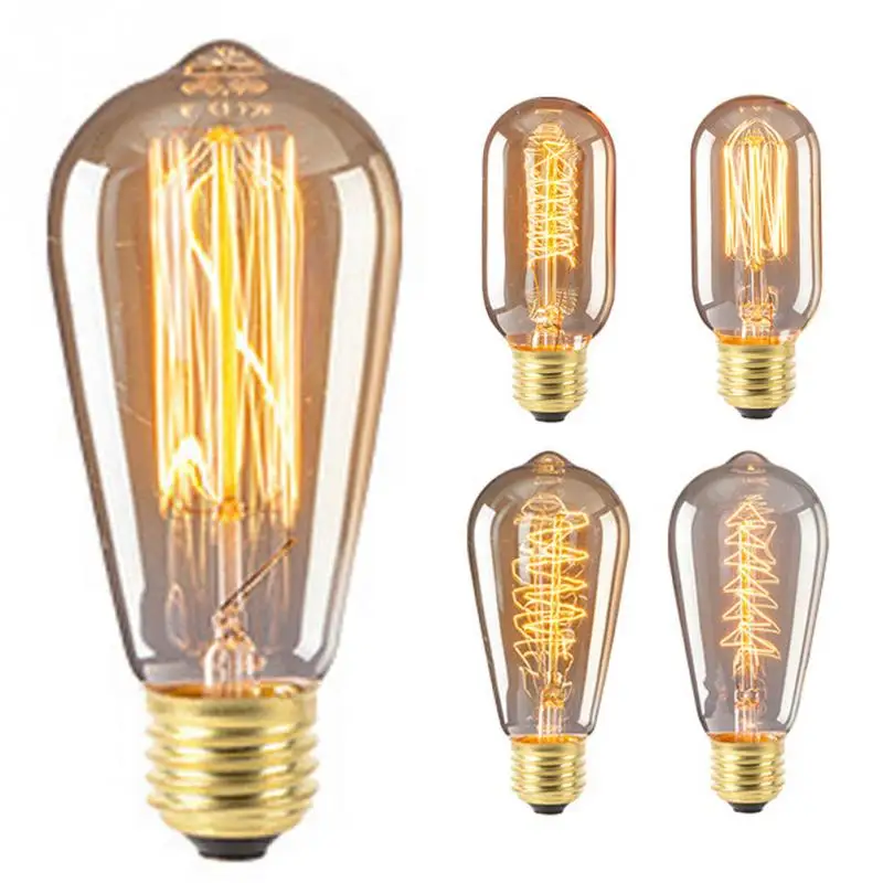 220V 40W Bulbs Retro Tungsten Lamp Hotel Bar Villa Decorative Bulb
