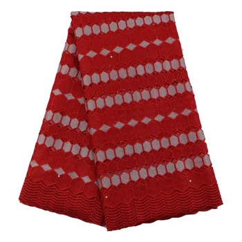 

Nigeria guipure lace 2017 African lace fabrics high quality guipure cord lace material with beads NFS50