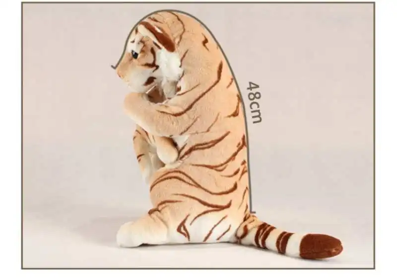 cute simulation mother and child tiger plush toy enlightenment cute  tiger baby doll photo props kids gift deco 48cm 19inch DY50673 (18)