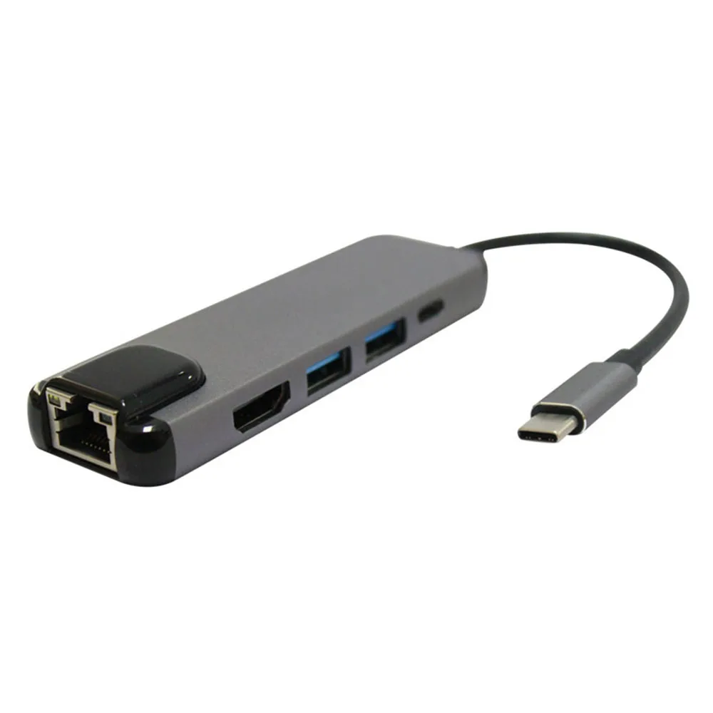 Тип К hdmi/RJ45 Gigabit Ethernet/2* USB3.0/PD концентратор S-1610 для huawei Mate10 телефон серый