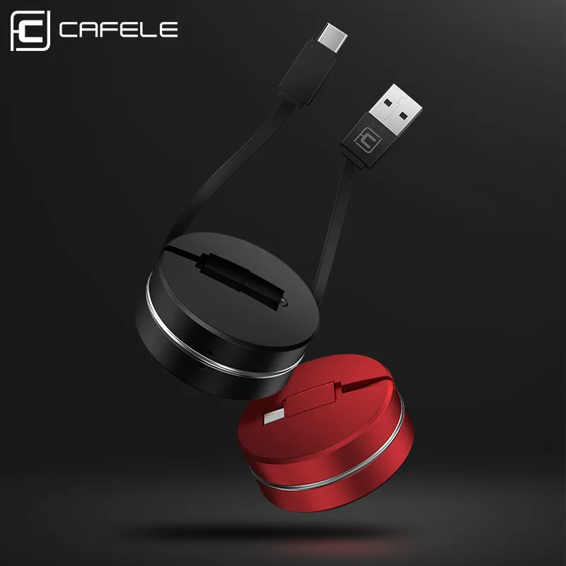 CAFELE usb type C кабель для зарядки данных для huawei P30 P20 pro Xiaomi Mi 9 samsung S10 S9 Oneplus Выдвижной Телефонный Кабель