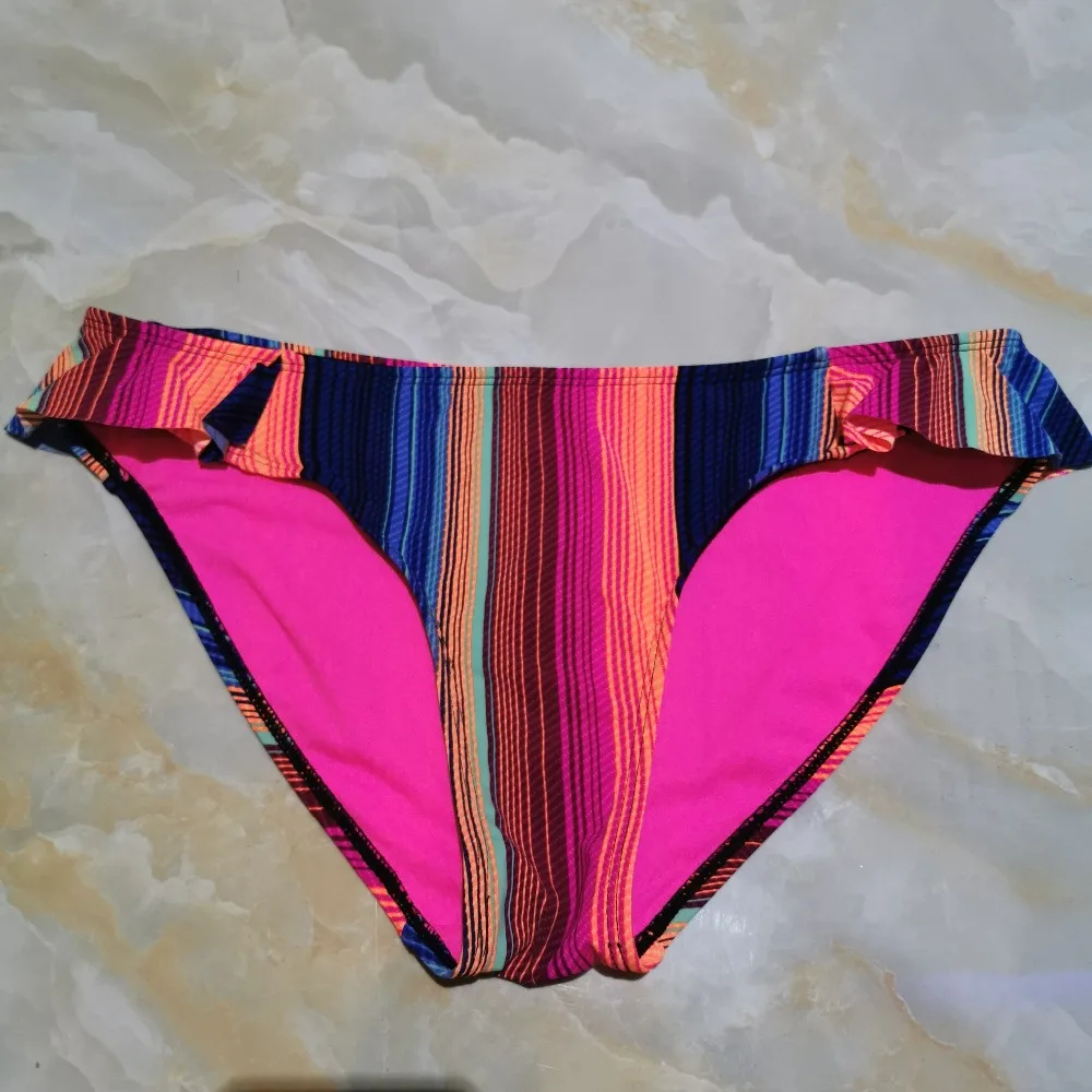 

SWIMLE Swimwear Printed Swimwear Women's Striped Swimwear Ruffles