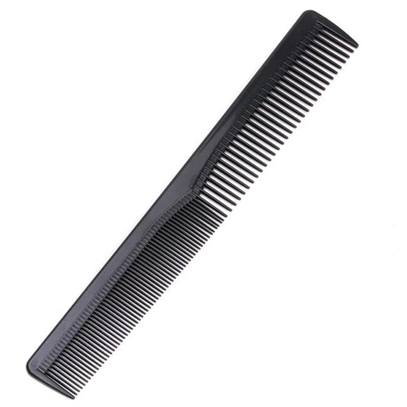

Men Women Salon Black Plastic Cutting Hair Tooth Comb Barber Tool Hairdressing Hair Brush KG66
