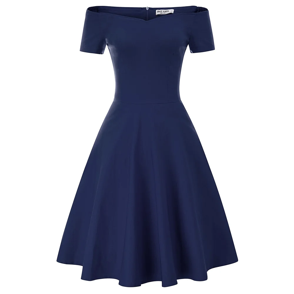 Винтажное платье эластичная Ретро Пин-Ап домохозяйка вечерние качели