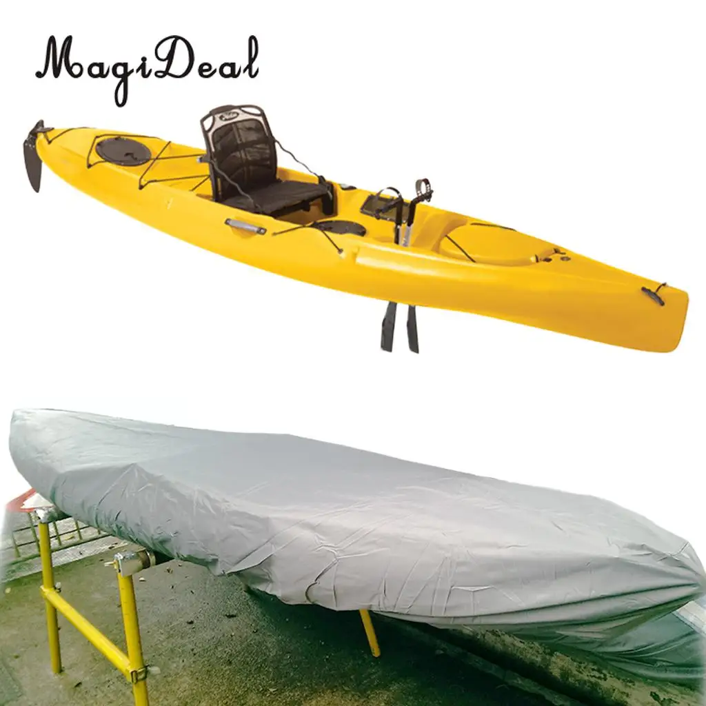 MagiDeal Heavy Duty Kayak Cover Storage Shield Protector - Waterproof, Dustproof, UV & Sun Protection, Durable - Choose Sizes