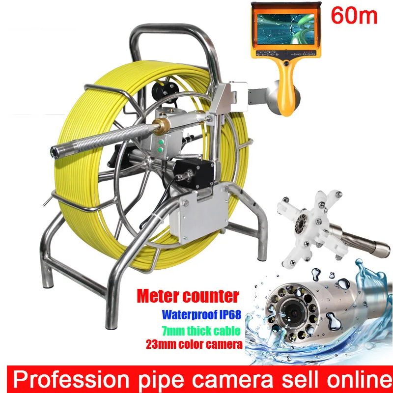 Cámara de inspección de tuberías HD 720P USB alcantarillado desagüe endoscopio vídeo impermeable 5 M
