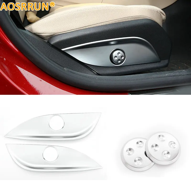 Aliexpress.com : Buy AOSRRUN ABS Chrome trim Seat adjustment Cover Car Accessories For Mercedes ...