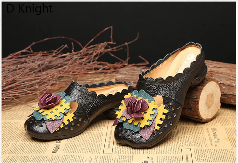 Summer Platform Heels Women Slipper Shoes Comfortable Outside Slides Sandals Strange Style High Heel Genuine Leather Women Shoes (14)