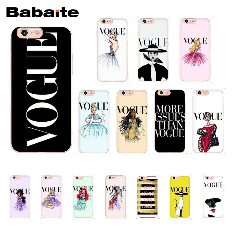 

Babaite Fashion Woman More Issues than Vogue Phone Case for iphone 11 Pro 11Pro Max X XS MAX 6 6S 7 7plus 8 8Plus 5S XR