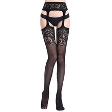 Чулки женские эротические сексуальные чулки Bas сексуальное Эротическое Сексуальное белье в сетку кружевной топ Подвязки Пояс чулки колготки#501