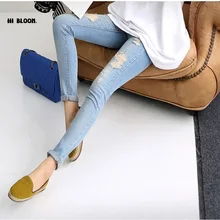 New Fashion Maternity Jeans Pants For Pregnant Women Prop Belly Jean Pants Trousers Clothing For Pregnancy