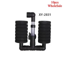 10 pcs Bio Губка Фильтр Бетта Фрай Креветок Аквариум Fish Tank С Двойной Головкой XY-2831 Без упаковки Практическая