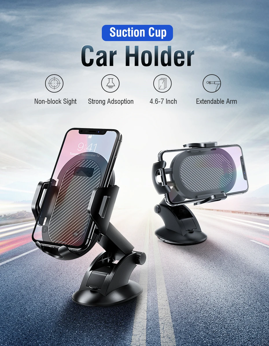 

Ctype Car Phone Holder No Magnetic Gravity Stand in the Car Suction Cup Support Holder for Your Mobile Phone Xiaomi iPhone XR