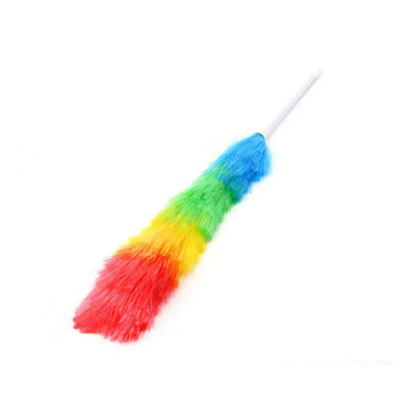 Magic Rainbow Feather Duster Dirt Dust Brush Vacuum Cleaner Blinds