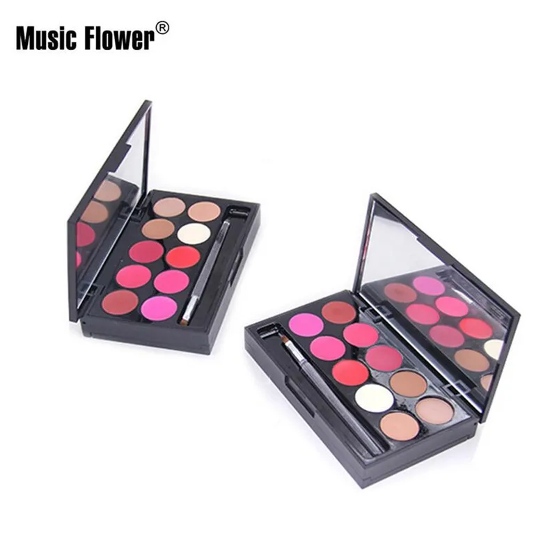 Fexport Music Flower профессиональный макияж помада тени для век Палитра Макияж стойкая