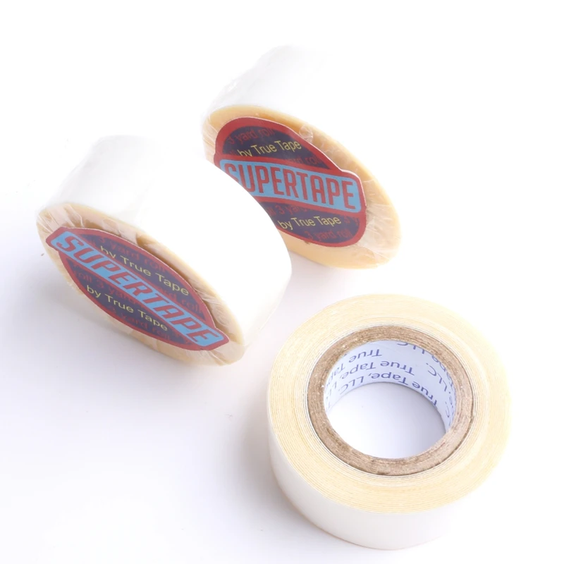 HARMONY 1 Rolls 1.9cm x 3 Yards White Liner Double-Sided Adhesive Super Tape Rolls for Tape Hair Extension Wigs and Toupee