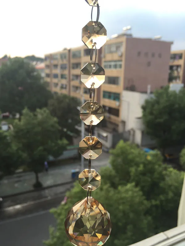 Glasschliffperlen In Rund Kristall AB - Foto 2