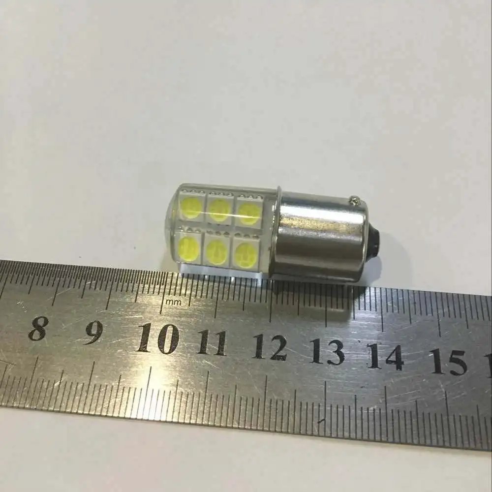 1 шт. S25 1156 BA15S p21w белые светодиодные лампы 5050 12SMD силикагель DC12V заднего задняя парковка свет фонарь стоп-сигнала лампочка указателя поворота