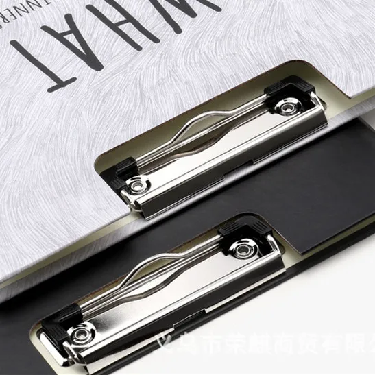 File Folder Organizer 1 Piece Kawaii A4 File Folder Board Document Paper Clip Writing Board Metal Report Cover Spine Bar Office Stationery
