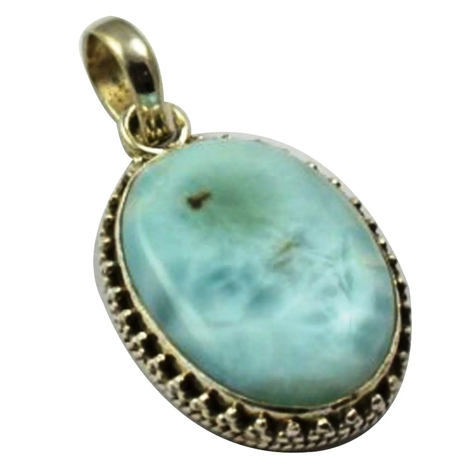 

Lovegem Nature Larimar Pendant 925 Sterling Silver , 38 mm, MHBAP4610