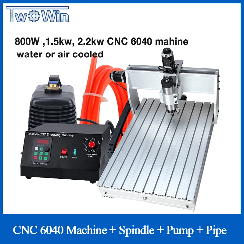 800W 1 5kw 2 2kw CNC 6040 Three axis CNC font b Router b font Engraver